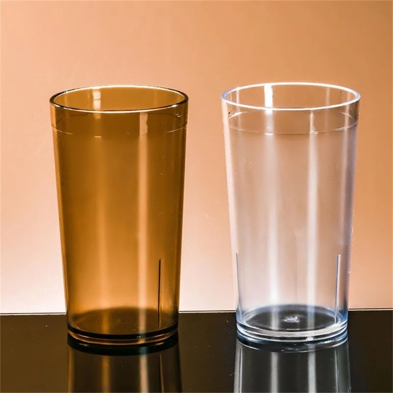 10PCS Plastic Tumblers Set Office Use Water Cups Restaurant Drinking Glasses Dishwasher Safe 3 Capacity Choose Q5WC