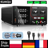 KUAIQU 30V 10A Adjustable Lab Power Supply With Overvoltage Overcurrent Protection Output switch For Repair Charging From Poland