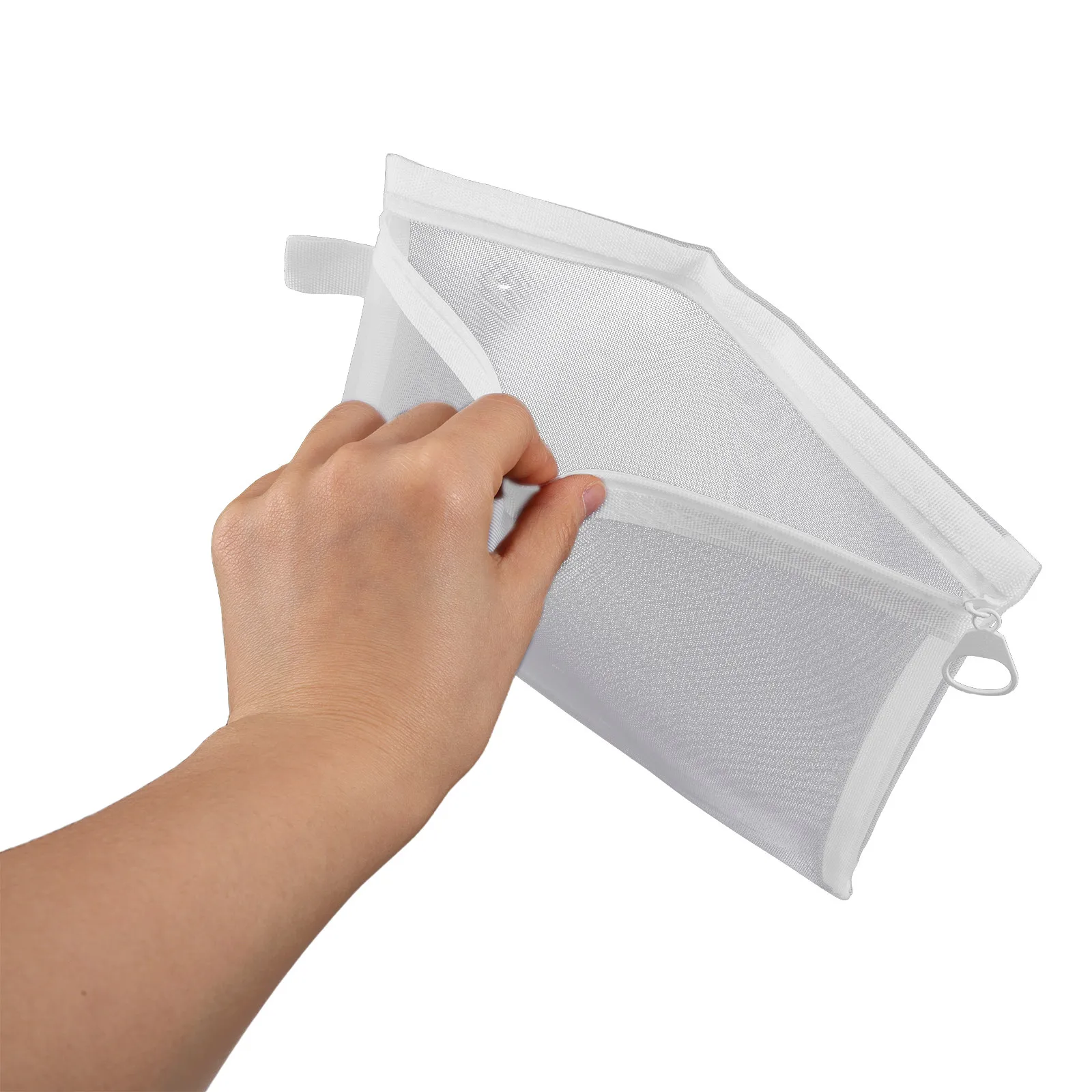 

6Pcs Mesh Zipper Document Bags Clear File Organizer Pouch Breathable Multifunctional Storage Cases for Office Travel School