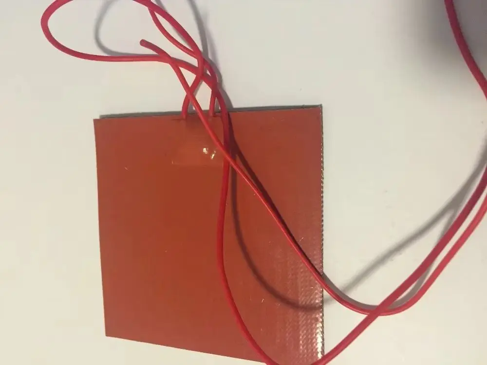 

80x50mm 15W 24V Silicone Heater mat Heating Element heating plate Electric heating pad For Various drying machine