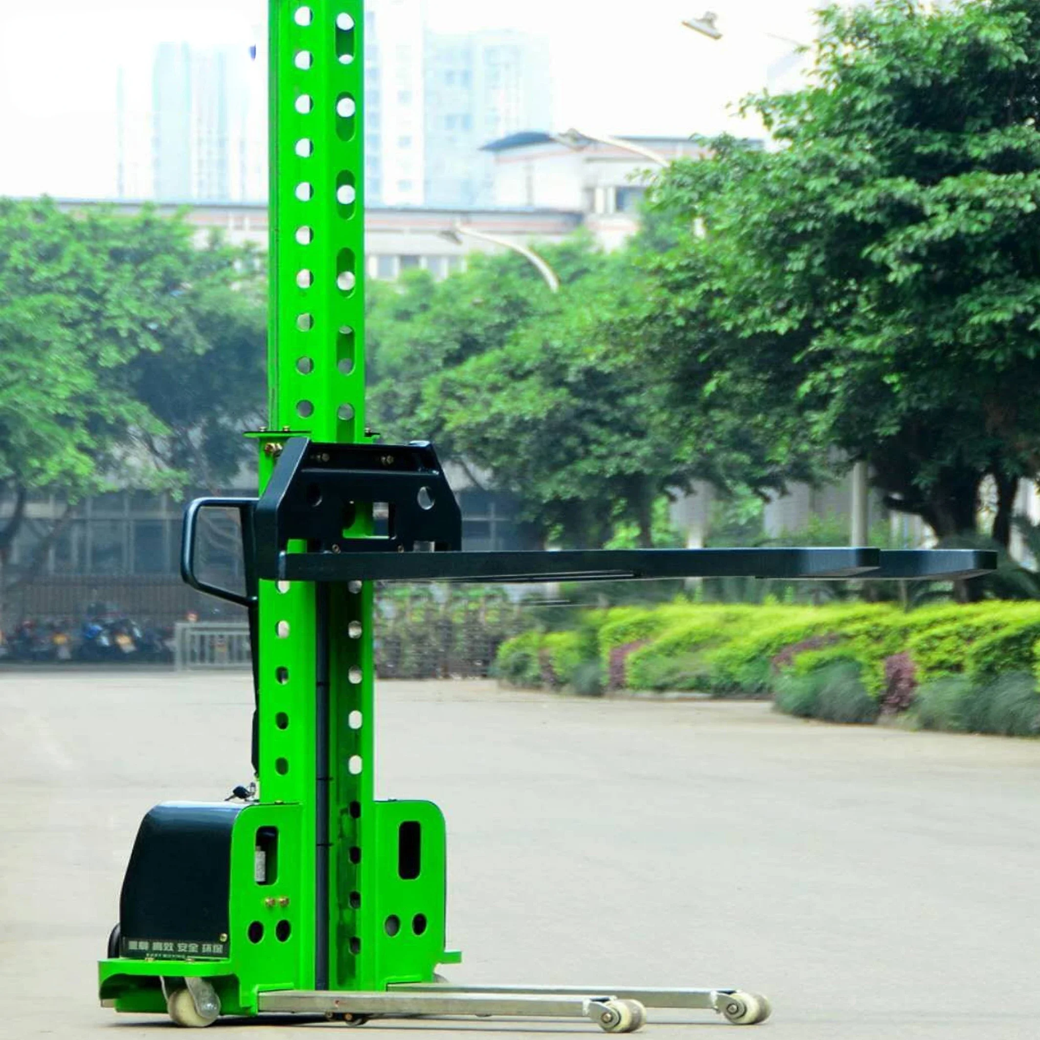 2022 Stock Ready to Ship Hot Sale Factory ton Self Loading Portable Forklift Electric Stacker