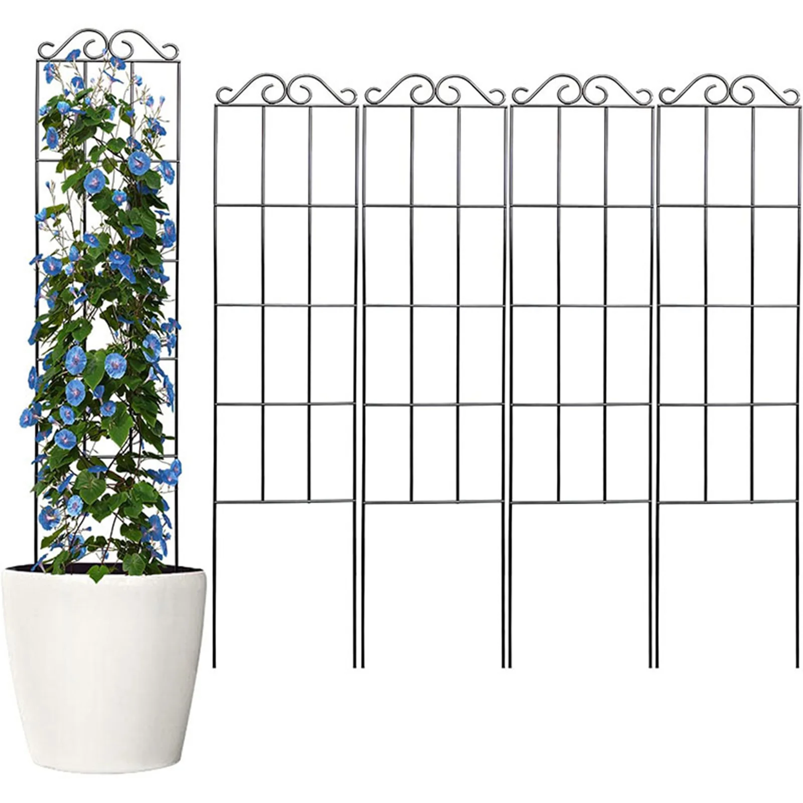 Garden Trellis Durable Garden Trellis Climbing Plant Stem Support Stake Stand Frame Vine Racks For Indoor Plant Flowers