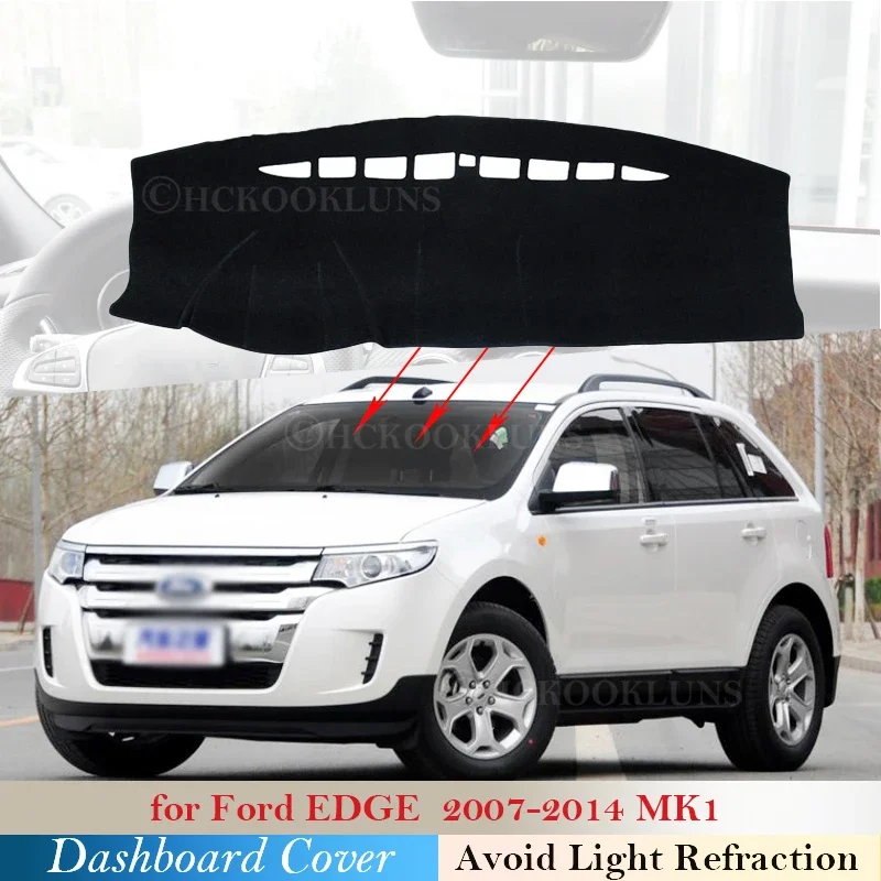 Dashboard Cover Protective Pad for Ford EDGE 2007 2008 2009 2010 2011 2012 2013 2014 Car Accessories Dash Board Sunshade Carpet