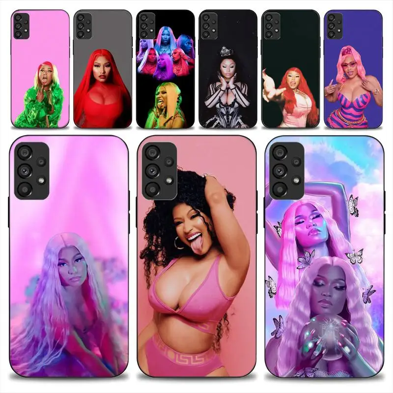 Rap Singer N-Nicki Minaj Phone Case For Samsung Galaxy  A51 A71 A13 A73 S23 A52 A53 5G Soft Cover