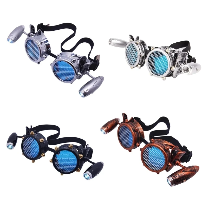 

Retro Sunglasses Goggle Steampunk Gothics Glasses Retro Steampunk Goggle for Halloween Adult Cosplays Costumes Glasses