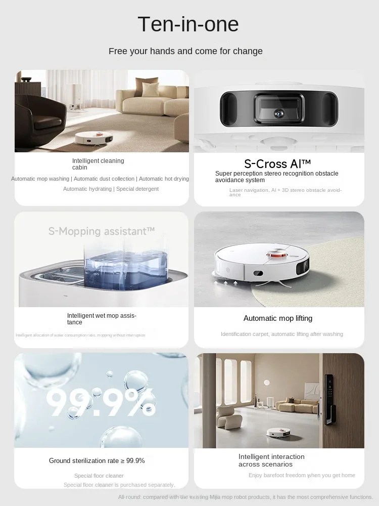 xiaomi all-round sweeping robot Intelligent automatic sweeping three-in-one household appliances sweeping robot cleaner