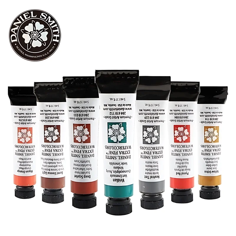 Imagem -06 - American Daniel Smith Tinta Mineral Natural Aquarela Tubo de Pintura Ultra Fina Material de Pintura Artista 15ml