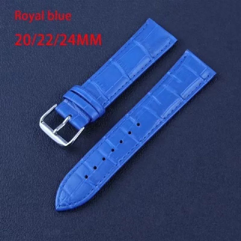 *Animal Skin* Genuine Leather Strap 10mm 12mm 14mm 16mm 18mm 20mm 22m 24mm High Quality Black Watch Band Accessories  Watchbands