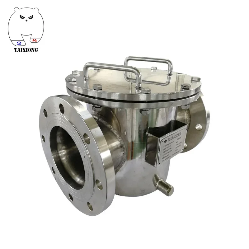 

Industrial Stainless Steel Food Grade Easy Cleaning Flange Type Magnetic Oil Filter Liquid Trap Magnet Magnetic Liquid Filter
