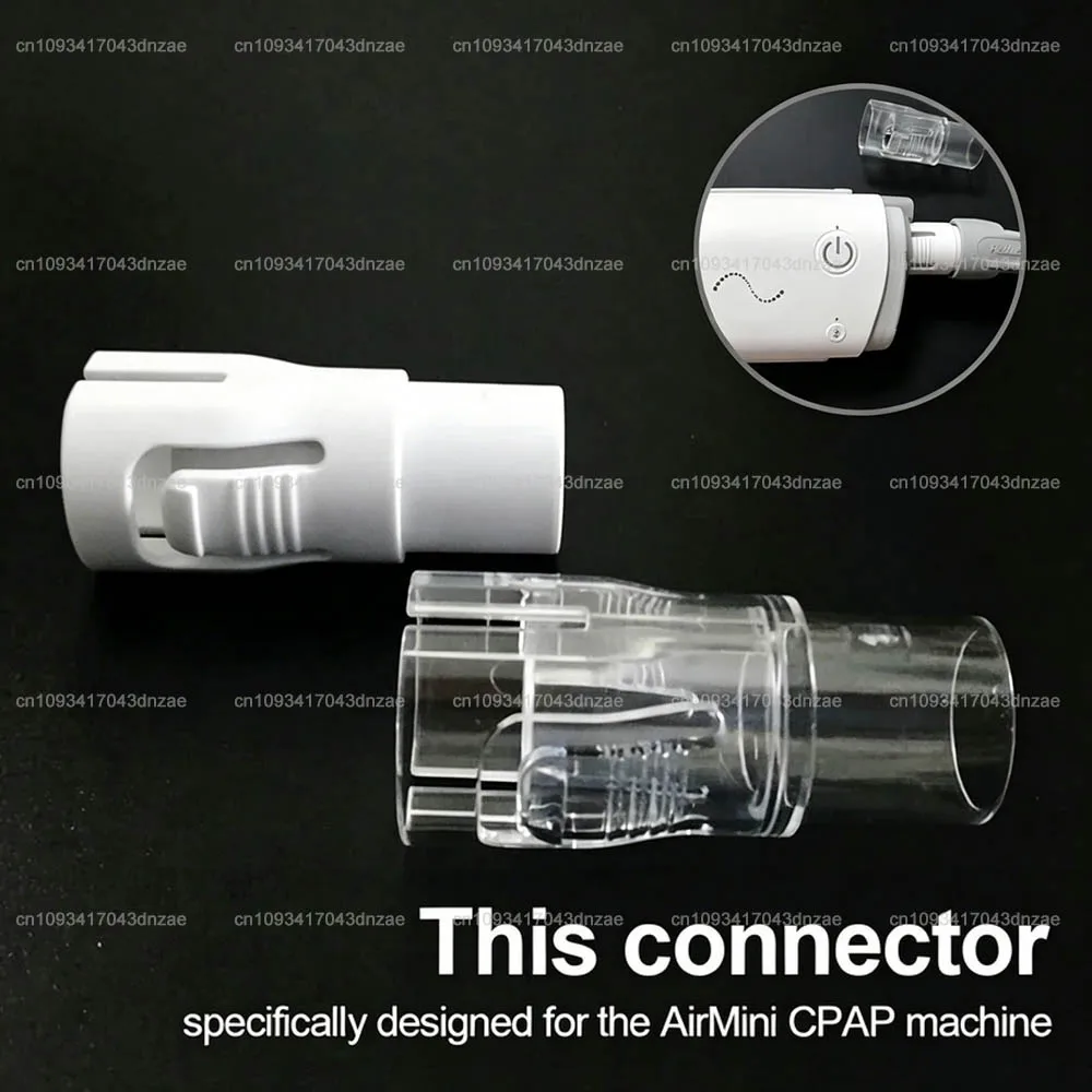 1Pcs For ResMed AirMini Hose Connector For CPAP Tube CPAP Respirator Hose Port to Most Air Nasal Masks Accessories