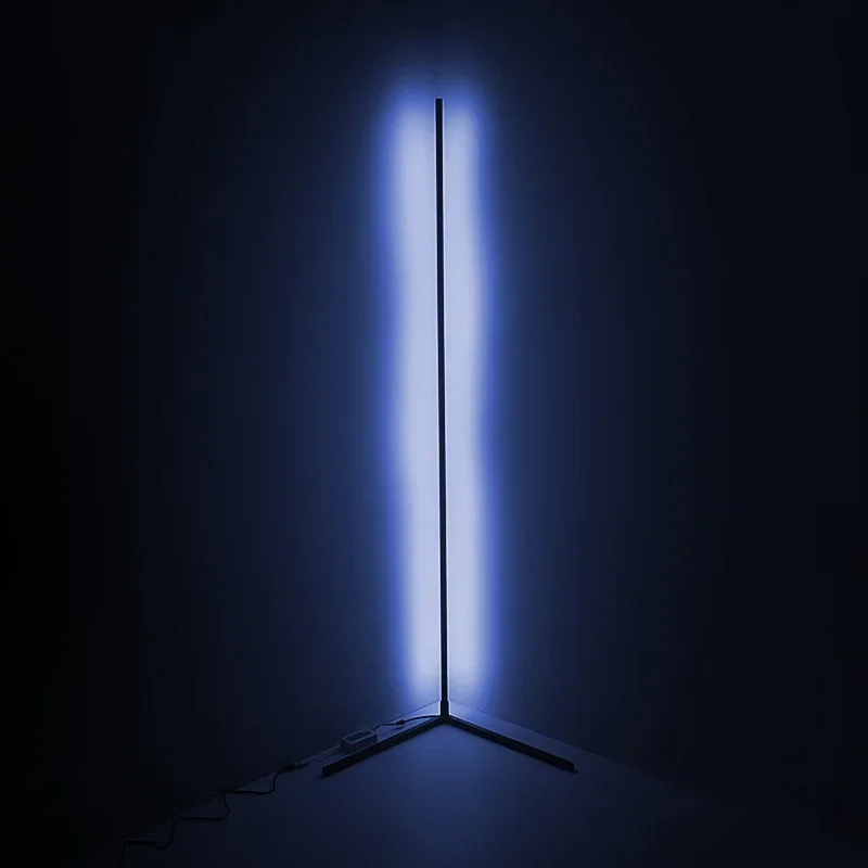 RGB LED 130cm Smart Corner Floor Lamp Dimmable Modern Mood Lighting Alexa Stand Lights for Bedroom Gaming Living Room Decor