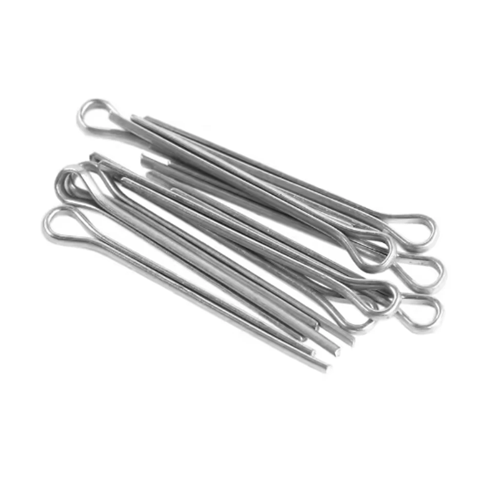 175Pcs Sliver Split Pins Cotter Fixings Różne rozmiary Stal ocynkowana Twarda obudowa Link Split Cotter Pin wysokiej jakości