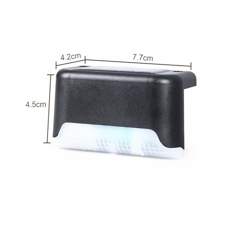 1/2/3/4Pcs Solar Led Light Outdoor Path Stair Waterproof Wall Lamp Garden Landscape Step Deck Lights Balcony Fence Solar Lights