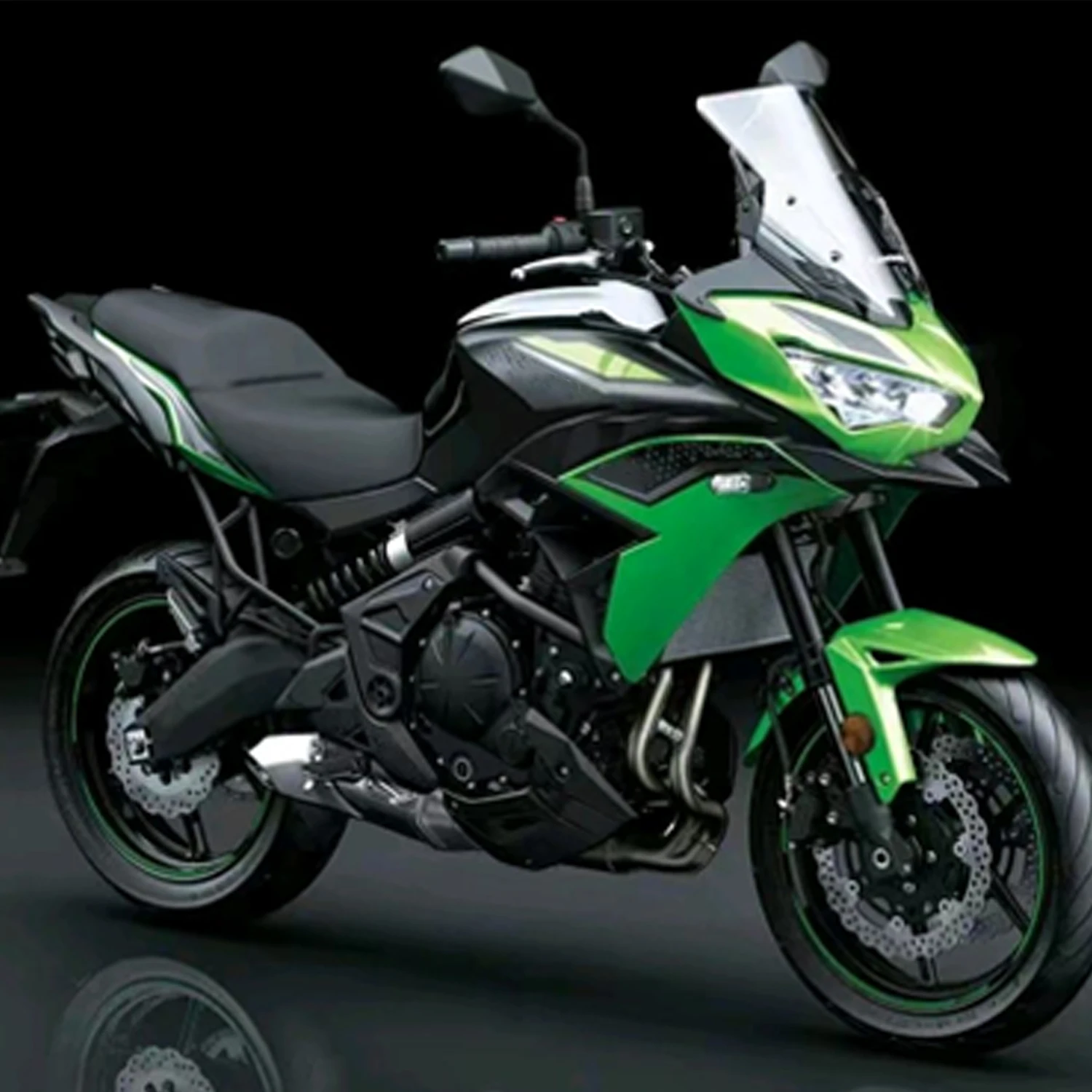 High Quaility ABS Motorcycle Plastics Fairing Kit Fit for KAWASAKI Versys 650 KLE 2022-2025 Injection mold Bodywork Kit Green