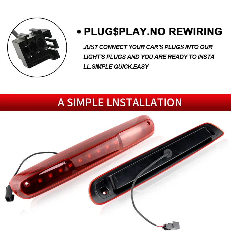 

Светодиодный третий стоп-сигнал заднего хода для Chevrolet Silverado для GMC Sierra 2500 3500 1500 HD для пикапа Hummer H3T 25890530