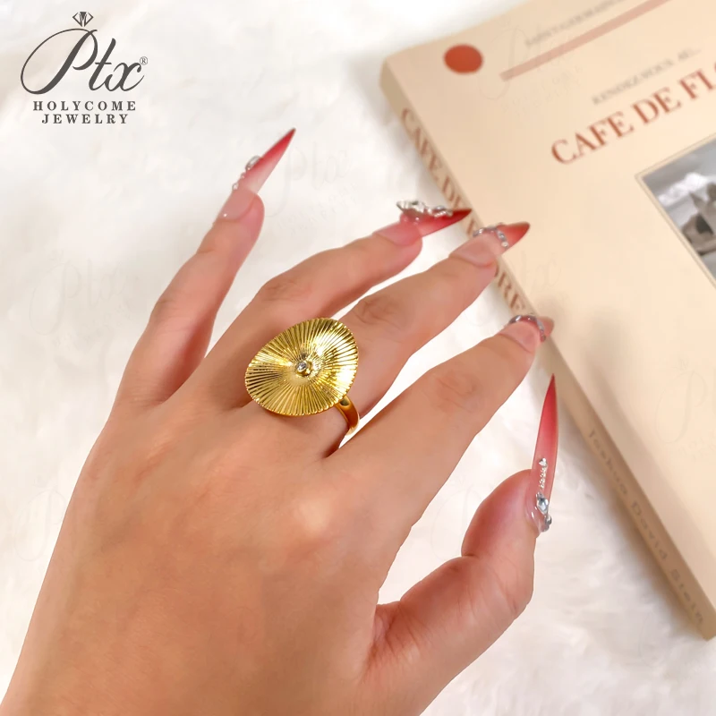 

Customize 18k Gold Diamond Ring Umbrella-shaped 10k 14k Wedding Band ​jewelry for Woman Charm Luxury Party Premium Jewelry Gifts