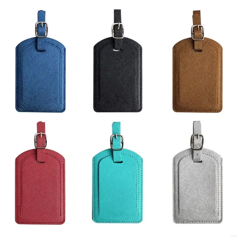 X90D PU Leather Luggage Tag Wedding Bridal Gift Suitcase Identification