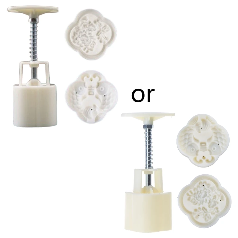 Stampo per torta fagioli mung a forma pesce da 50g Stampi per mooncake in plastica Accessori per cottura Dropship