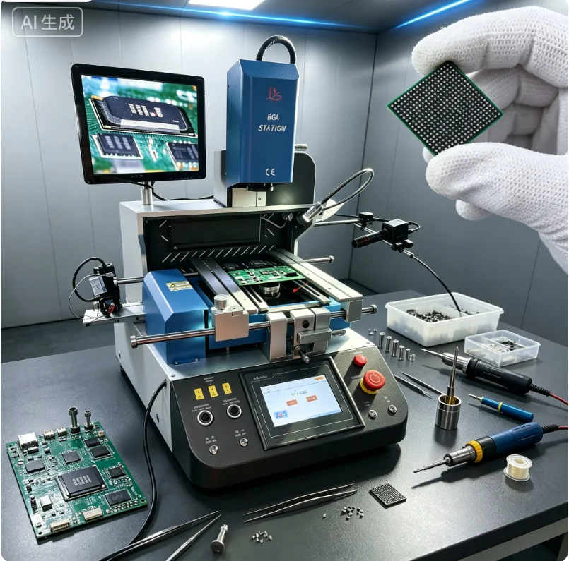 LY G750 G750C PRO Semi-Automatic BGA Rework Station 6800W  Auto Align Soldering Machine For Laptop Motherboard IC Chip Repair