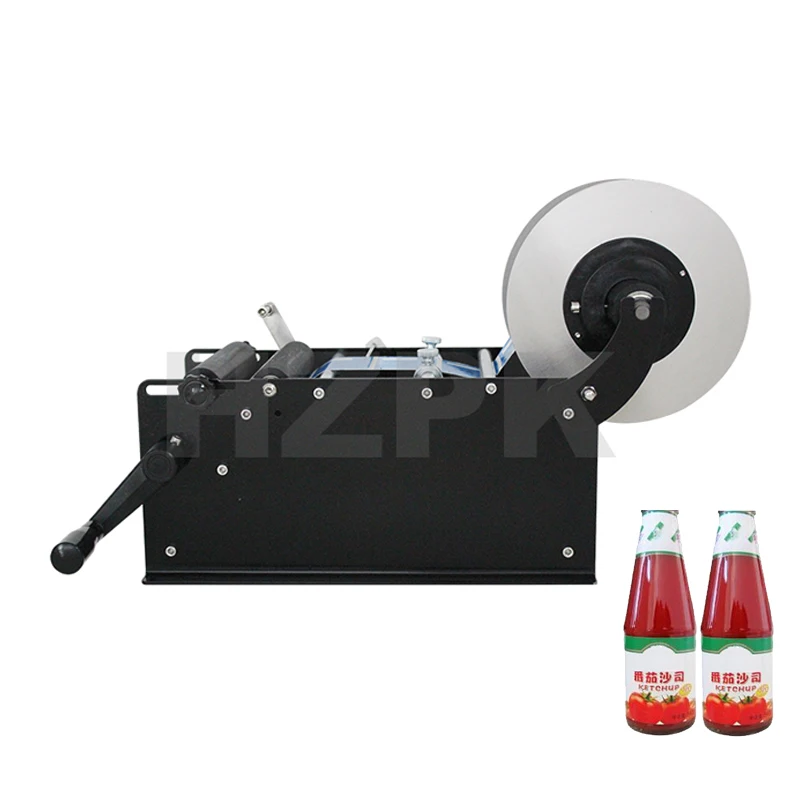 HZPK MT-30 Manual Plastic Round Bottle Labeling Machine