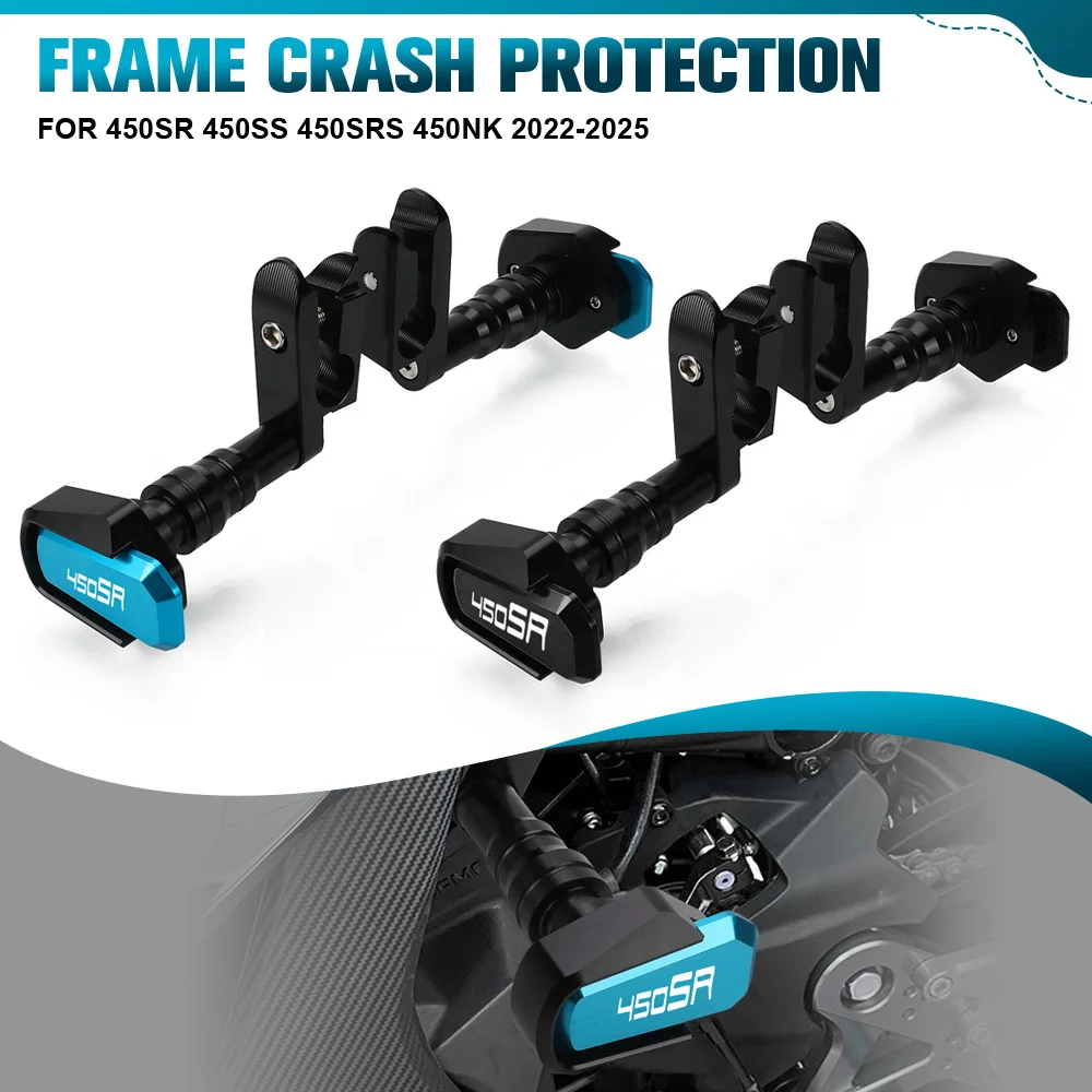 

Frame Crash Pads For CFMOTO 450SR 450SS 450SRS 450NK 2022-2024 2025 Engine Case Sliders Protector Motorcycle Engine Protection