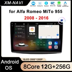 Android OS Car Radio For Alfa Romeo MiTo 955 2008 - 2016 Multimedia Stereo Video Player GPS NAVI 4G WIFI Carplay Auto No 2 DIN
