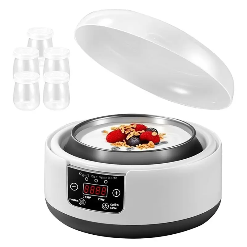 

A24F-36 Hour Yogurt Maker,1.2L Automatic Digital Yoghurt Maker Machine,Lcd Display With Constant Temperature