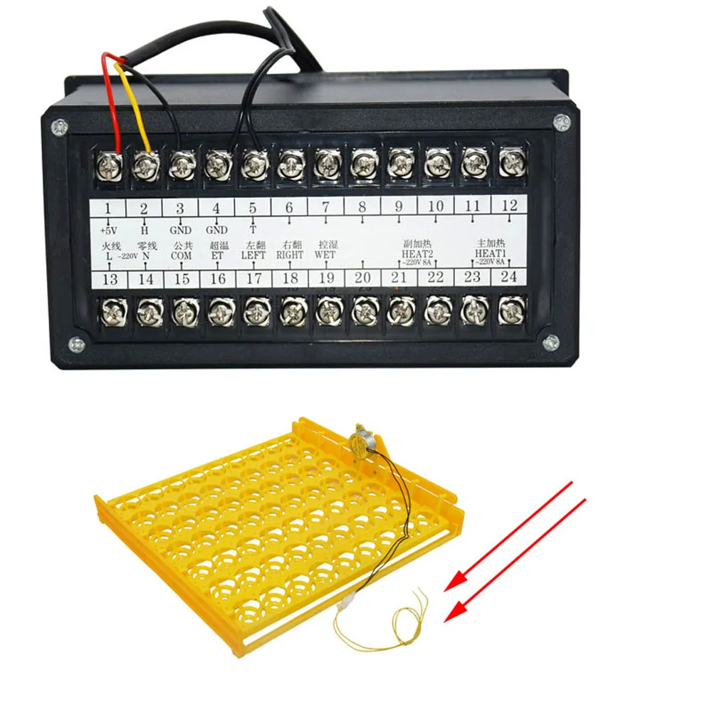 Imagem -02 - Multifunções Egg Incubadora Controlador Termostato Higrostato Full Digital Controle Automático Incubadora Aves Egg Hatcher Xm18s