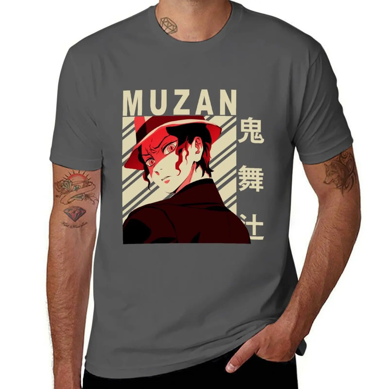 

Muzan Kibutsuji - Vintage Art T-Shirt man t shirts for men casual man t shirt summer T-Shirt
