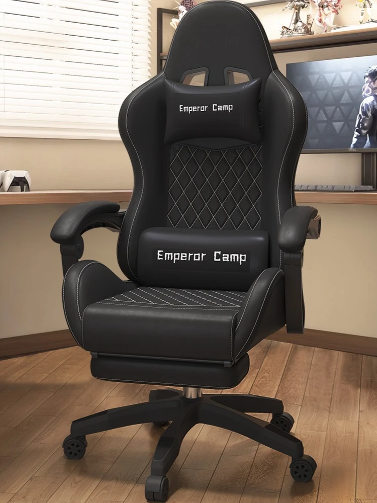 เก้าอี้อีสปอร์ต, เก้าอี้คอมพิวเตอร์, เก้าอี้สำนักงานปรับเอนได้ทันสมัย, ยกได้, หมุนได้, นั่งสบาย, เก้าอี้เล่นเกมสำหรับผู้เล่นคนเดียว