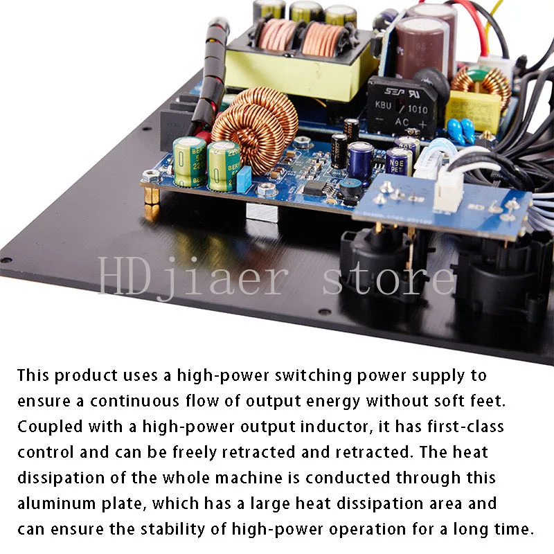TPA3255 Subwoofer Active Speaker Amplifier Board Integrated Heat Sink Burn-Grade Capacitor Advanced Inductor
