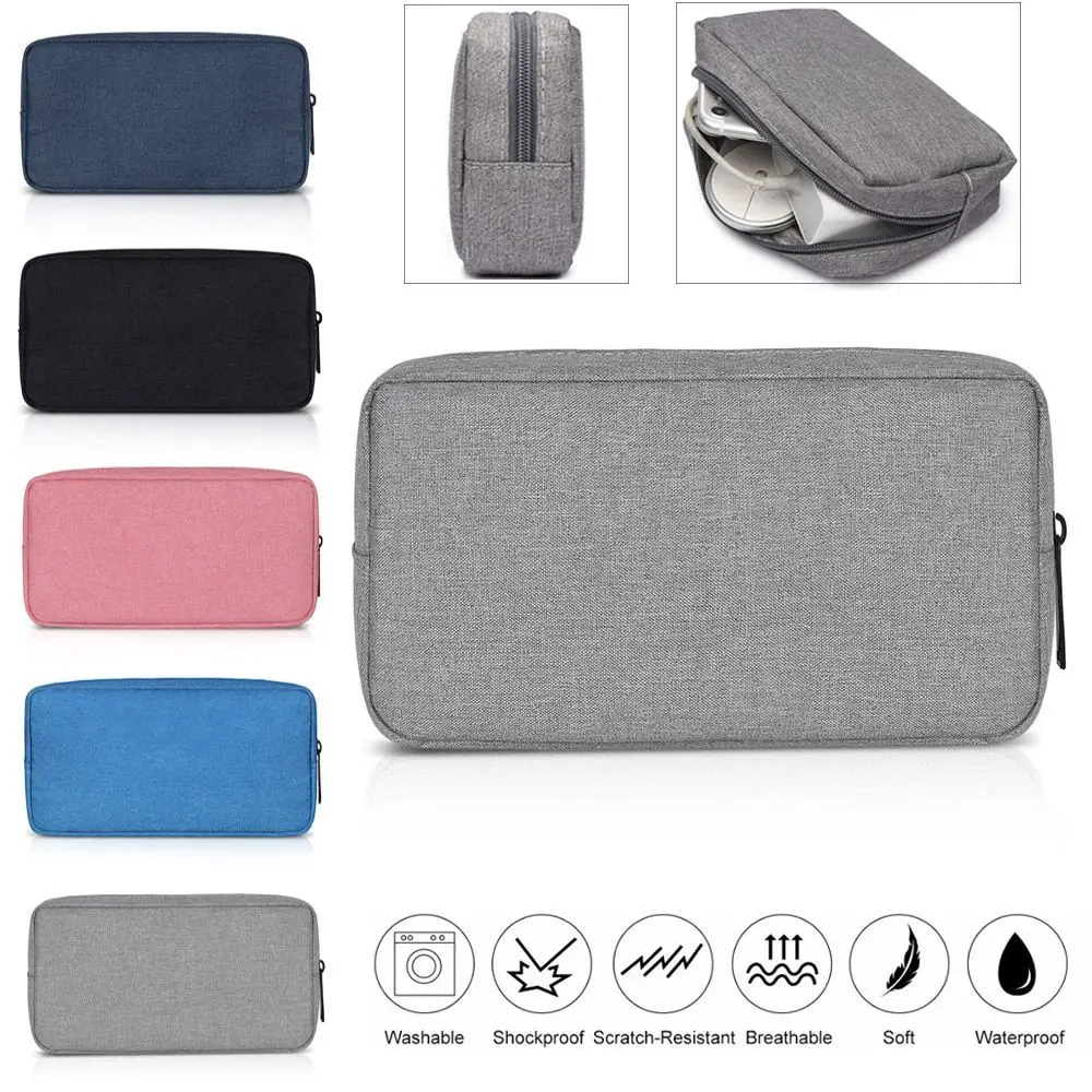 Large Capacity USB Cable Earphone HDD Makeup Cover Gadget Devices Pouch Digital Accessories Storage Bag