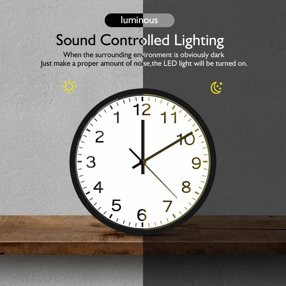 Modern Design Run Backwards Quiet Sweep Metal Frame Wall Clock  Anticlockwise Reverse Anti Timepieces Run Counter Wall Watch
