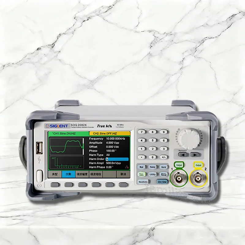 SIGLENT SDG2082X 80MHz 2CH Function/Arbitrary Waveform Generator, 1.2GSa/s 16bit, 8Mpts TrueArb, EasyPulse #familitrade