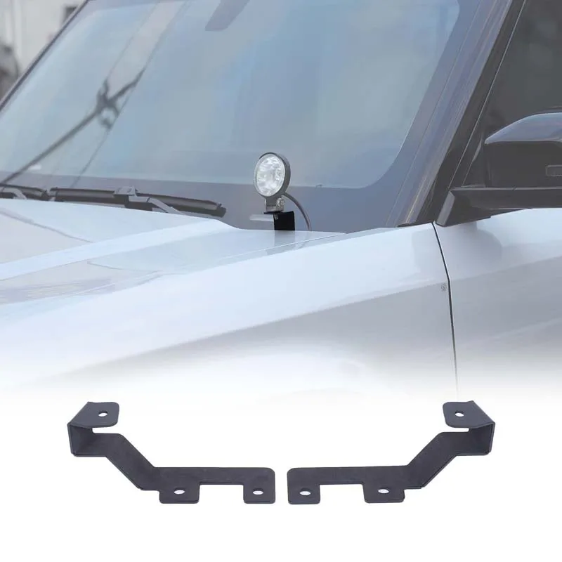

For Chery ICAR 03 2024+ Jaecoo J6 Arrizo X3 X3L X3plus Hood Mount Light Bracket Carbon Steel LED Off-Road Driving Lamp Bracket