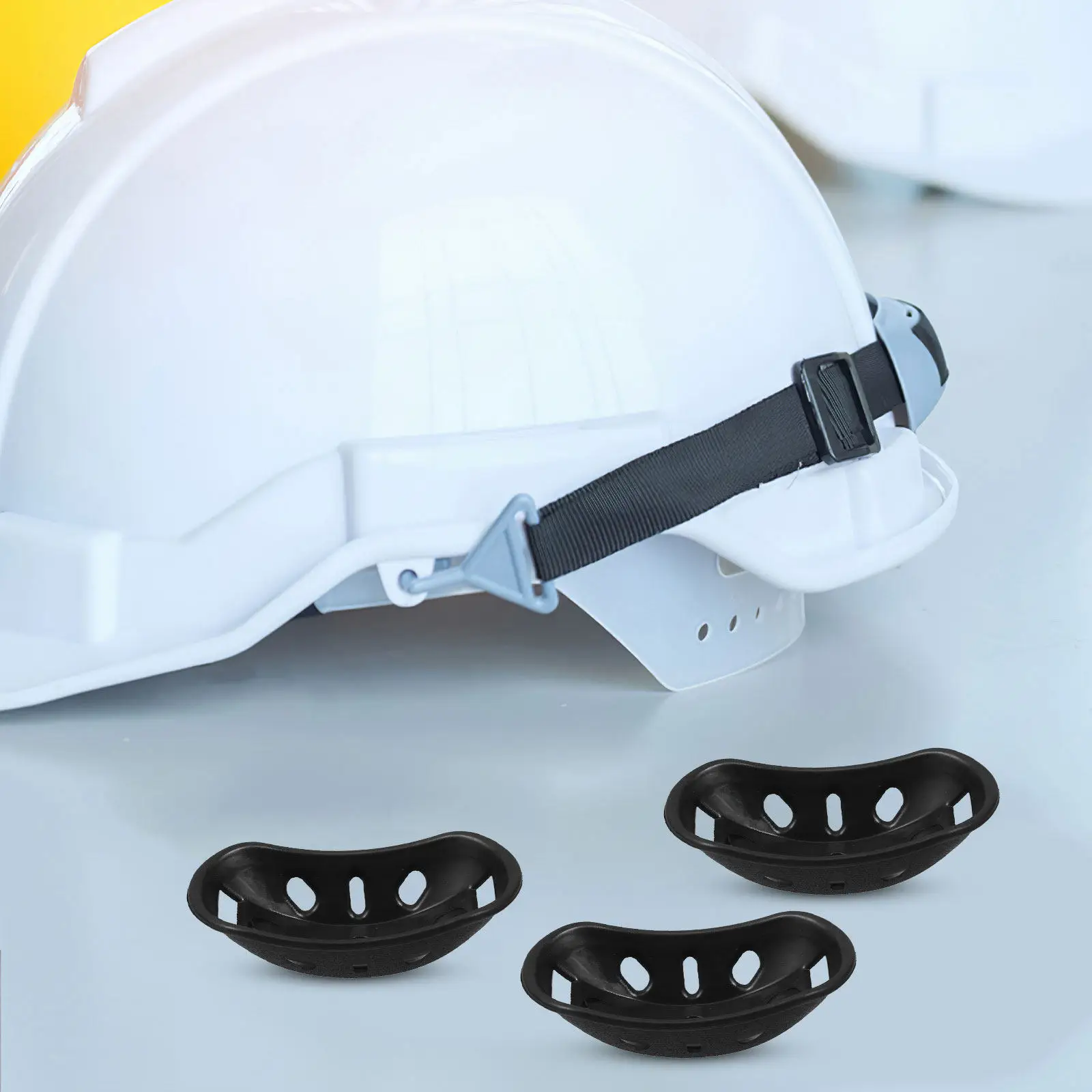 10Pcs Safety Chin Pad Soft Comfortable Fit for Motorcycle Construction Hard Hat Soccer Softball Face Mask Chin Cup