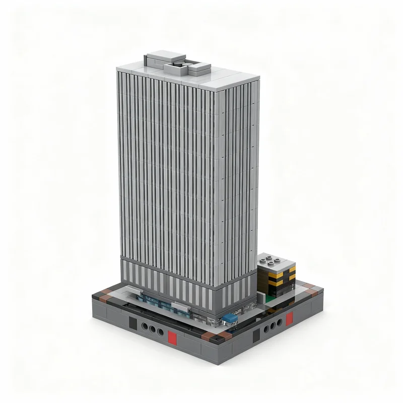 826pcs MOC 2 Shell Plaza Architecture Model Building Blocks Christmas Gift 3D Brick Collection Craft Display Education Idea