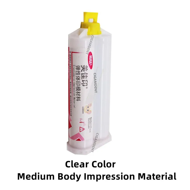 

Dental Silicone Impression Material Putty Light Body Heavy Body Medium Bite Registration Artificial Gingival Gum Mixing Tips Gun