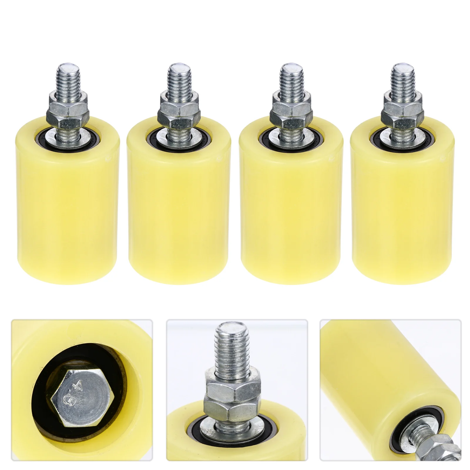 

4 Pcs Door Wheel Pulley Electric Guide Nylon Gate Guiding Clip Sliding Block Rolling Shutter Rail