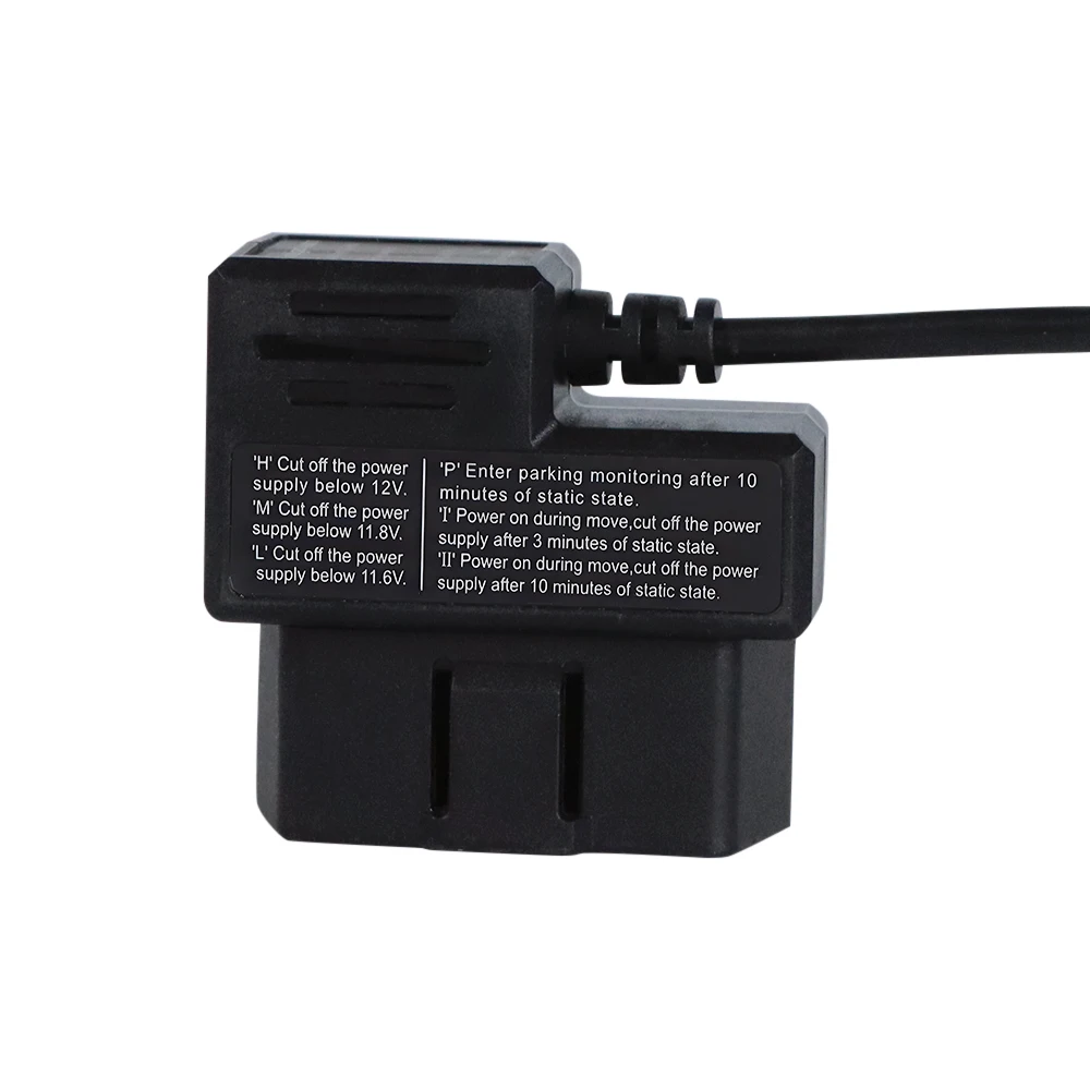 30cm OBD Car Charger Cable Dual USB Port 5V Adapter for Car Truck Vehicle OBD II USB Charger Power Supply Device