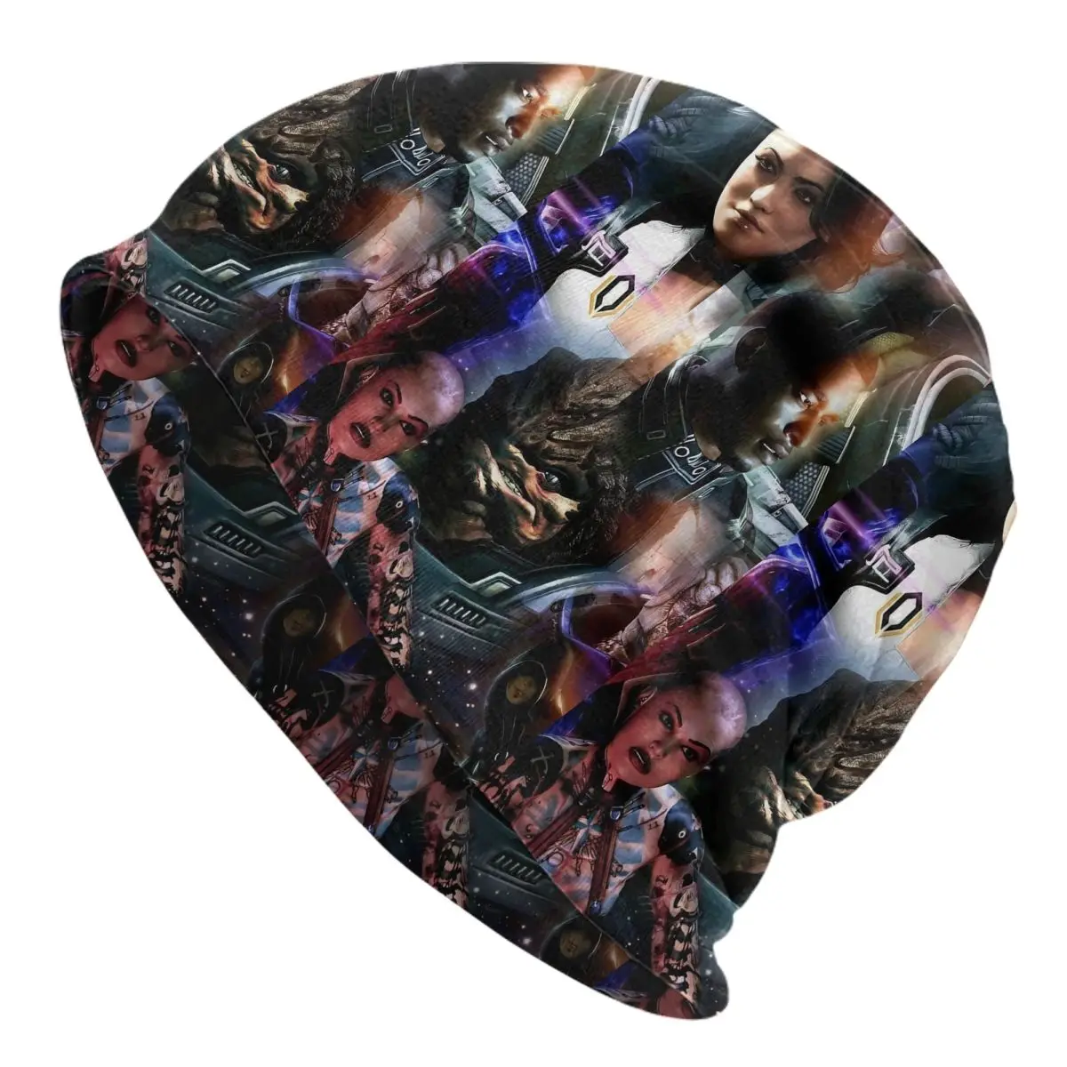 Effect Mass Game Skullies Beanies Hat Hip Hop Men Women Street Caps Warm Dual-use Bonnet Hats
