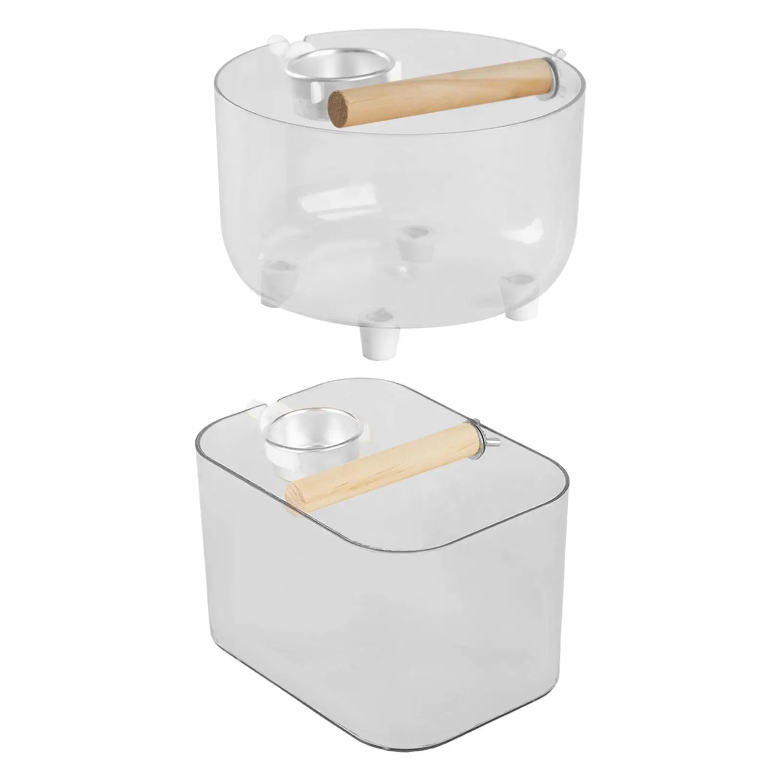 Soporte de inodoro para pájaros, decoración versátil y elegante, práctico soporte resistente, herramienta de entrenamiento para periquitos de patio, periquito de cubierta al aire libre