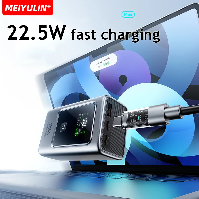 Mini 10000mAh Power Bank Portable Fast Charging USB C 22.5W External Spare Battery PD20W Powerbank For iPhone Samsung Xiaomi