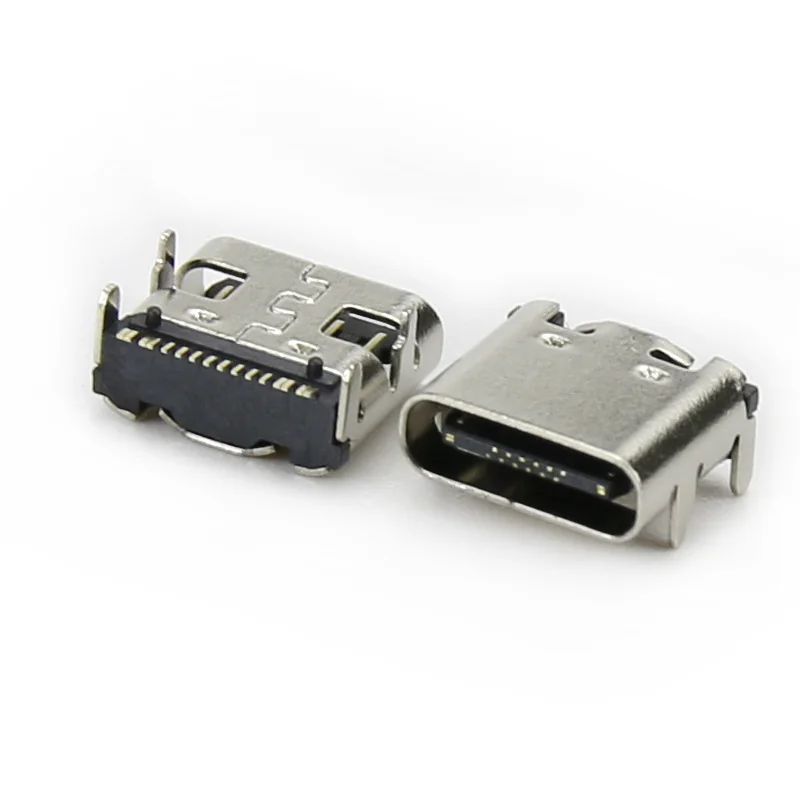 10 sztuk USB 3.1 typ C 16Pin kobieta SMT gniazdo ładowania portu złącze PCB do lutowania — zdjęcie 7