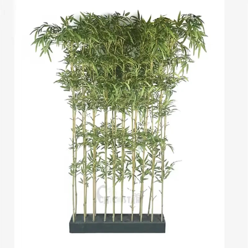 Hot Trend Artificial Natural Fence Bamboo Tree Hedge Screen Plants for Home Indoor Outdoor Decor