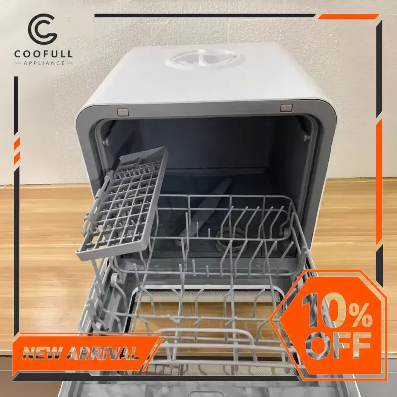 Compact Countertop Dishwasher 4 Place Settings Portable Mini Dish Washing Machine for Apartment Kitchen Rental Home Use Easy