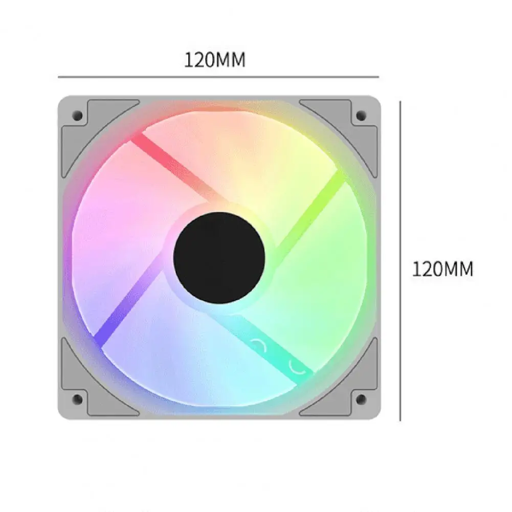 Cooling Fan Heat Dissipation High-Air Volume Rapid Cooling LED Light PC Computer Case Cooling Fan Computer Accessories