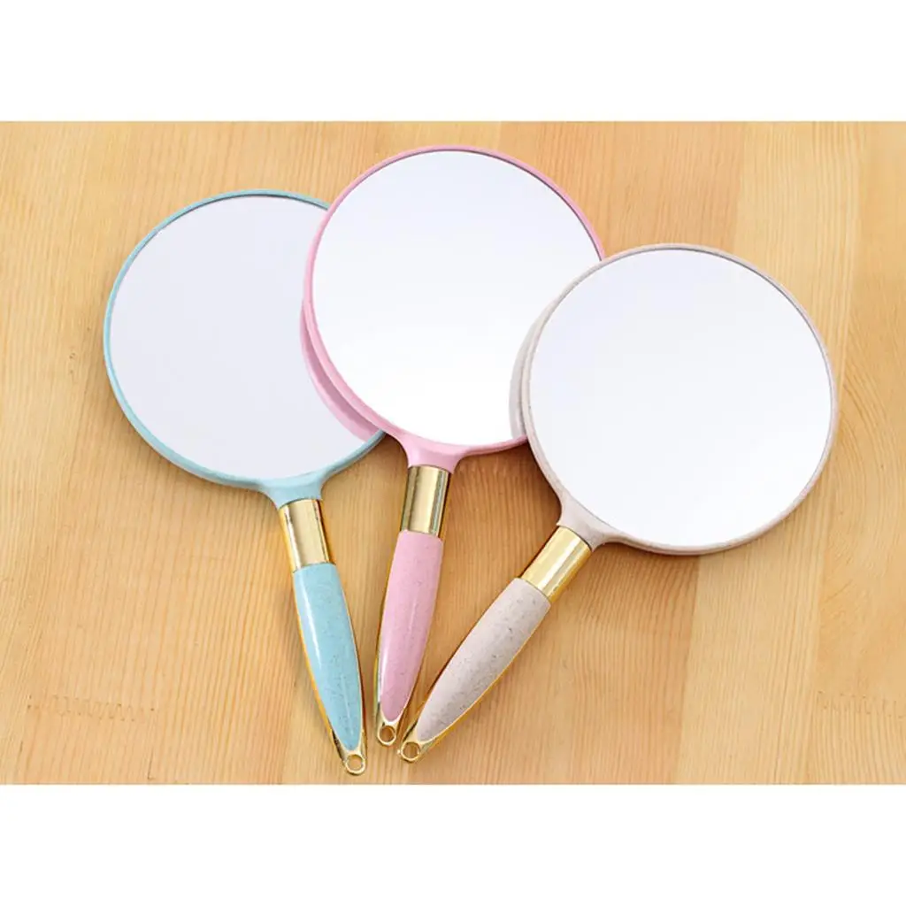 

Handheld Retro Mirror Lightweight Portable Makeup Vanity Accessory for Salon Home and Beauty Set