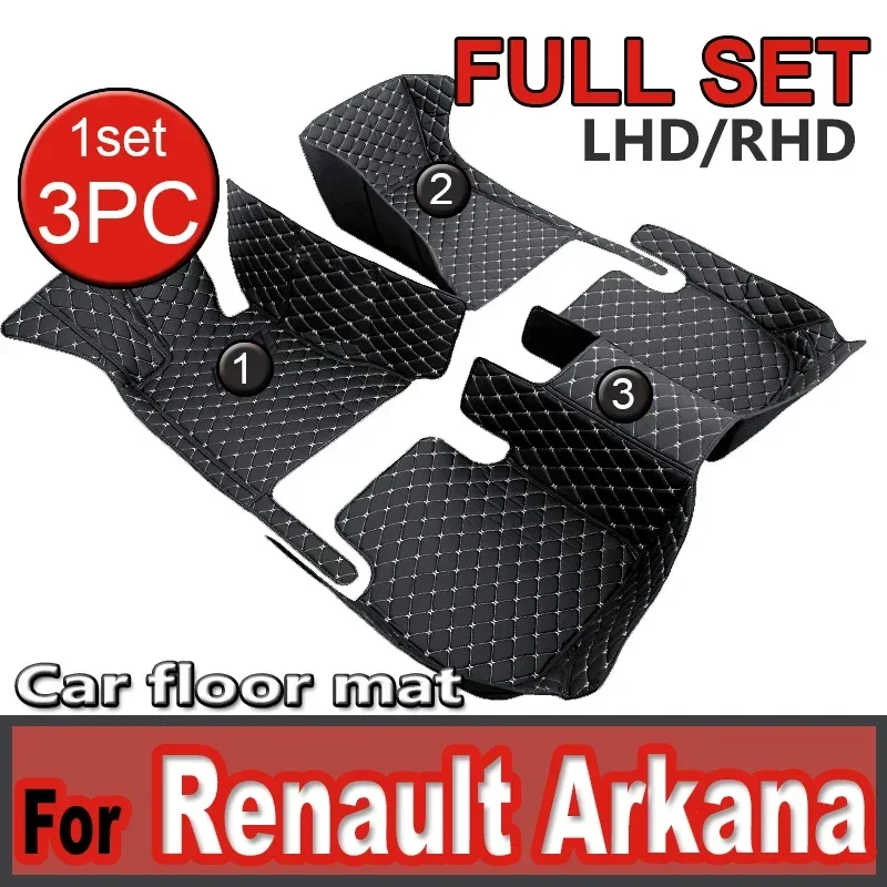 

Car Floor Mats For Renault Arkana Samsung XM3 2020 2021 2022 2023 5seat Waterproof Pads Car Mats Full Set Carpet Car Accessories