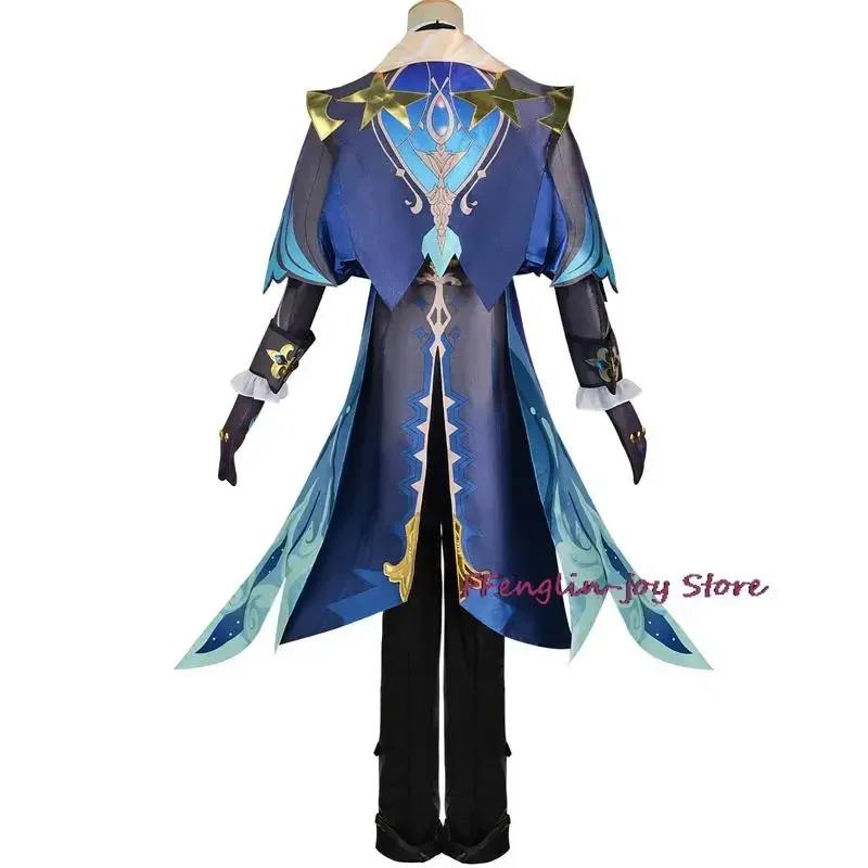 EE01 Neuvillette Cosplay Costume Game Genshin Fontaine Neuvillette Anime Cosplay Men Costume Full Set Carnival Halloween Cos&0Ww